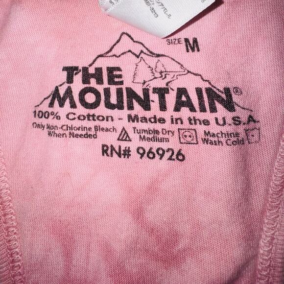 2013 The Mountain MD Racerback Tank Pink Dye Dress Psychedelic Rainbow Wolf Head - Picture 5 of 8
